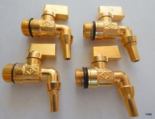 Four (4) Brass Sink Nozzles, 1/4"-12 Thread