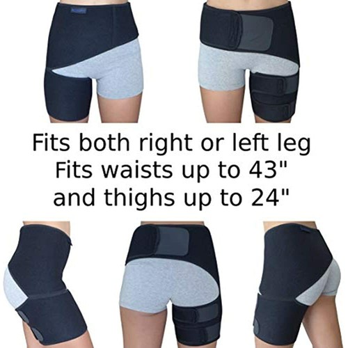 Hip Brace - Sciatic Nerve Support Groin Wrap For Sciatica Pain Relief Thigh Si - Picture 3 of 7