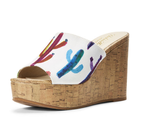 Ariat Women's Unbridled Layla Wedge Silde 10027493 CACTUS ...