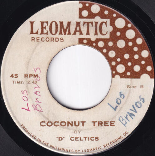 Philippines 'D' CELTICS Mr. Playboy / Coconut Tree OPM 45 rpm Vinyl Record - Picture 4 of 4