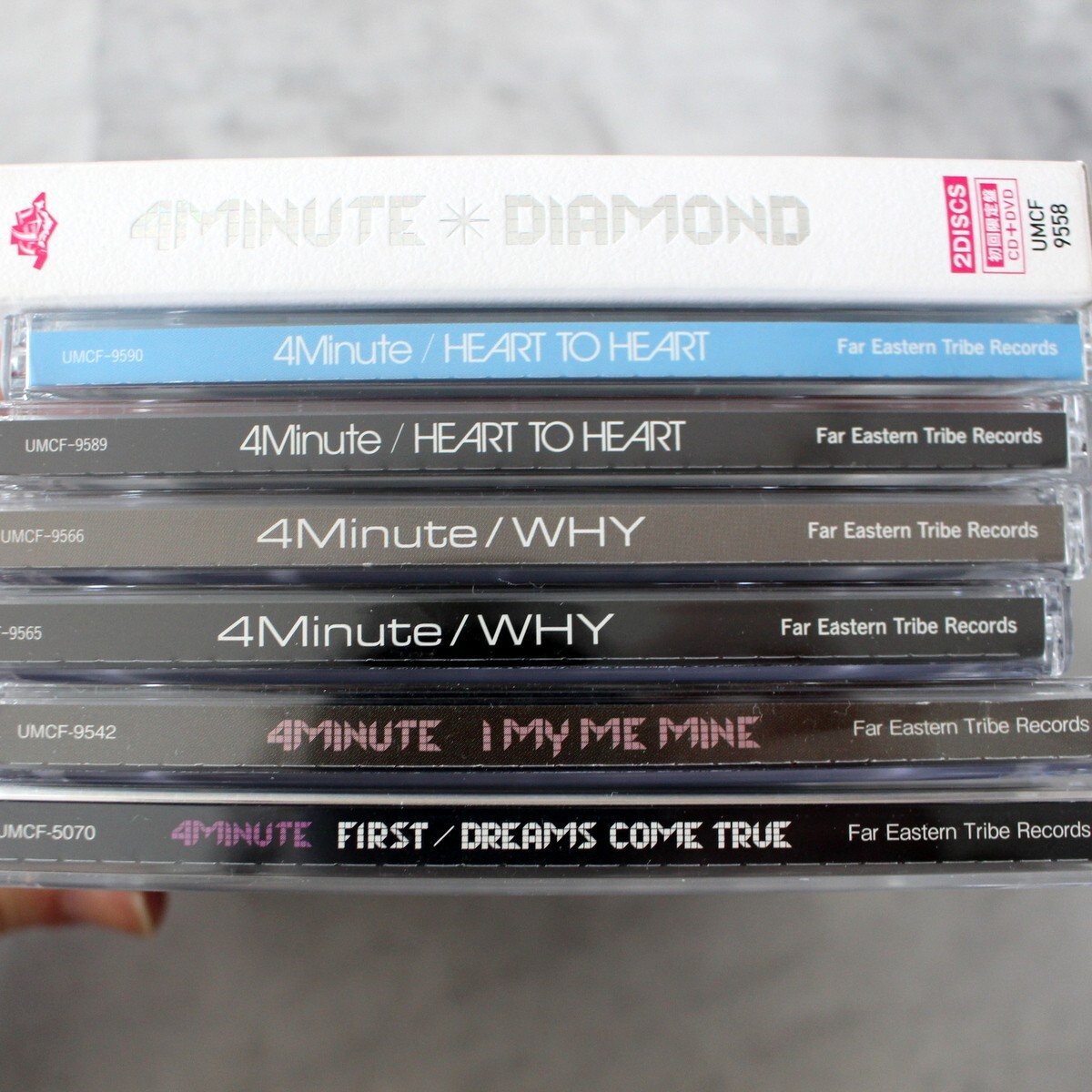SET x7 4Minute NO PHOTOCARD Japan Korea CD Diamond Why Muzik Heart