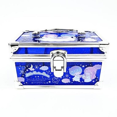 Little Twin Stars Vanity Case ''Sanrio Characters'' Blue Trinket Box Japan F/S
