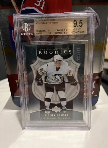 2005-06 UD Artifacts Sidney Crosby RC #224 SP /750 Rare! Low Pop