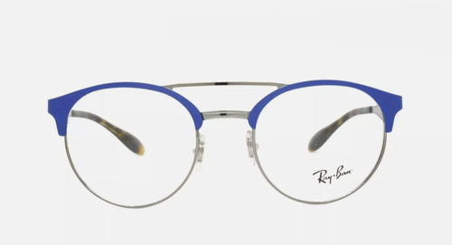 Ray Ban RB 3545V 2911 BLAU KOBALT SILBER RUND AUTHENTISCHE BRILLE RX 49-20-140 - Bild 5 von 13