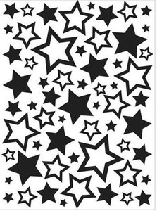 Embossing Folder Background Stars