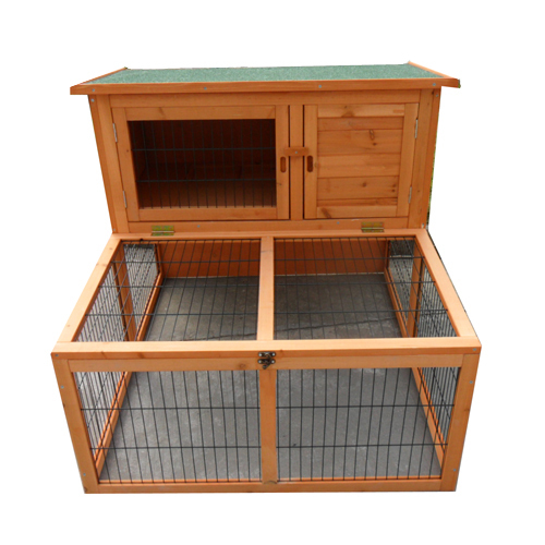 Rabbit Hutch Large Double Story Rabbit House Chook Hutch Cage FRONT RUN P023