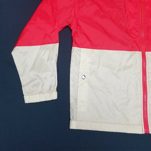 Chaqueta cortavientos de golf pequeña vintage años 80 IZOD for Her LACOSTE con capucha bloques de colores - Imagen 5 de 12