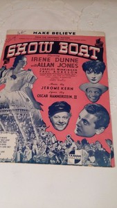make believe show boat musical w irene dunne allan jones sheet make believe showboat sheet music