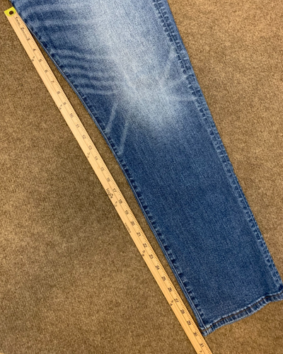 American Eagle Jeans Mens 38x32 Original Straight Whiskered Y2K Stretch Denim - Afbeelding 6 van 8