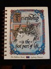 Friendship Is The Best Part of Life Cat Spiral Address Book Sydney Hauser New
