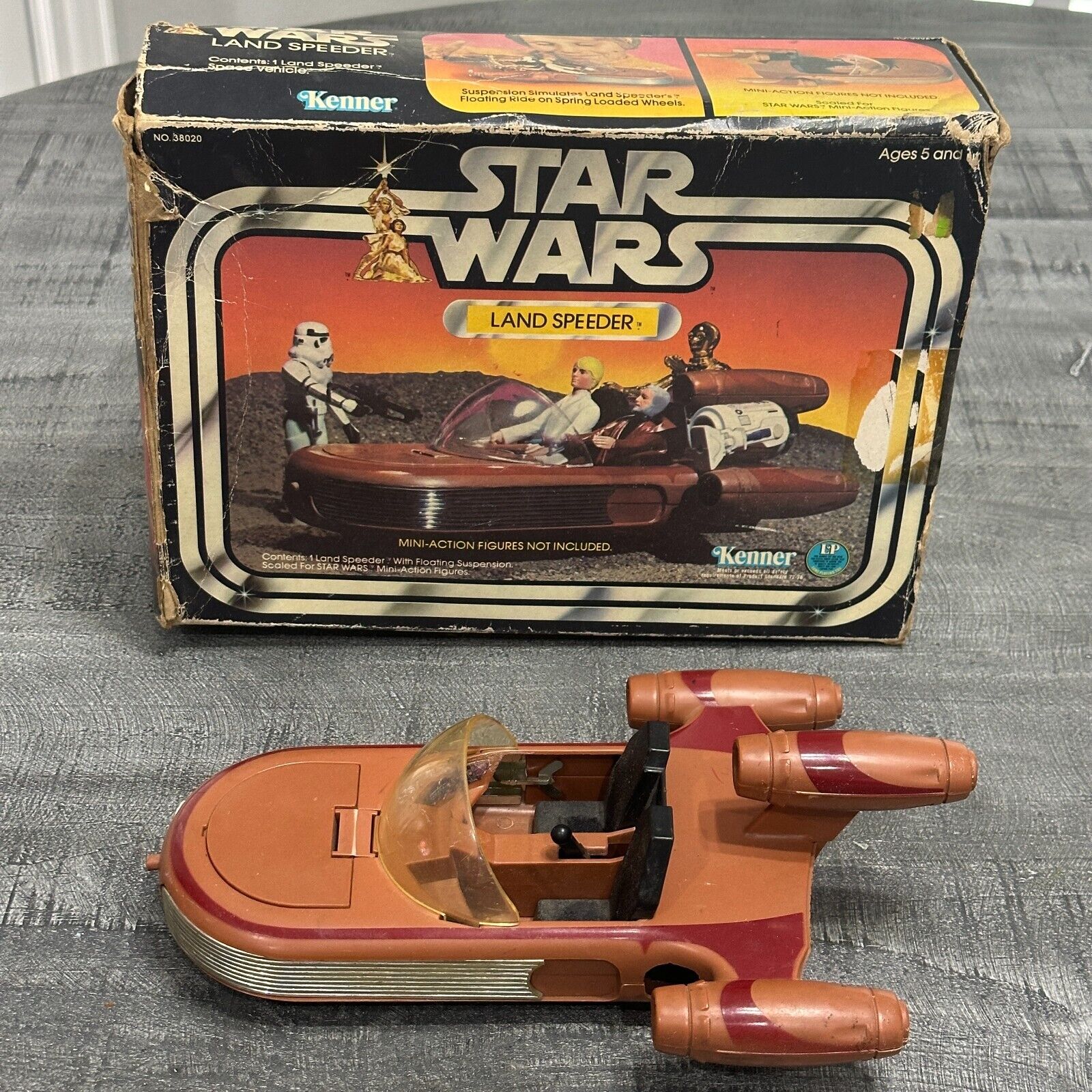 Vtg 1977 Kenner Star Wars LAND SPEEDER  3.75" SCALE w/Box