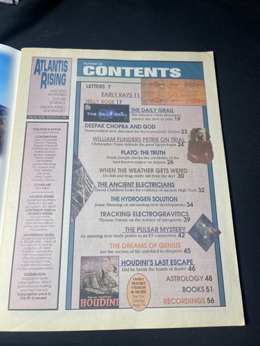 ATLANTIS RISING Ancient Mysteries Future Science Magazine 2000 #24 Occult Sci-Fi - Picture 3 of 3