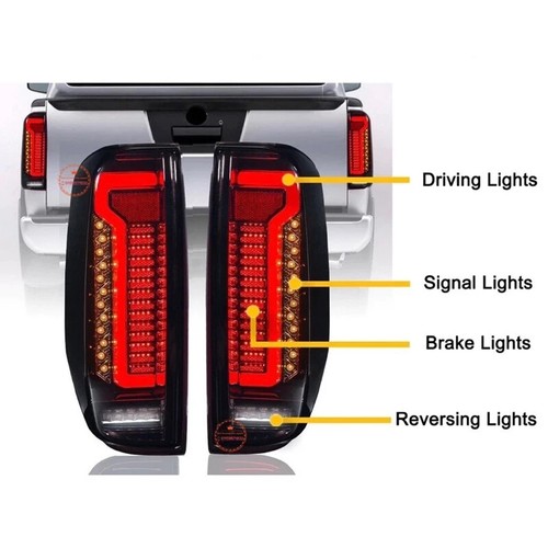 Nissan Navara D40 2005-2014 Tail Lamp Led + Light Bar TailLamp With Signal - Picture 3 of 7