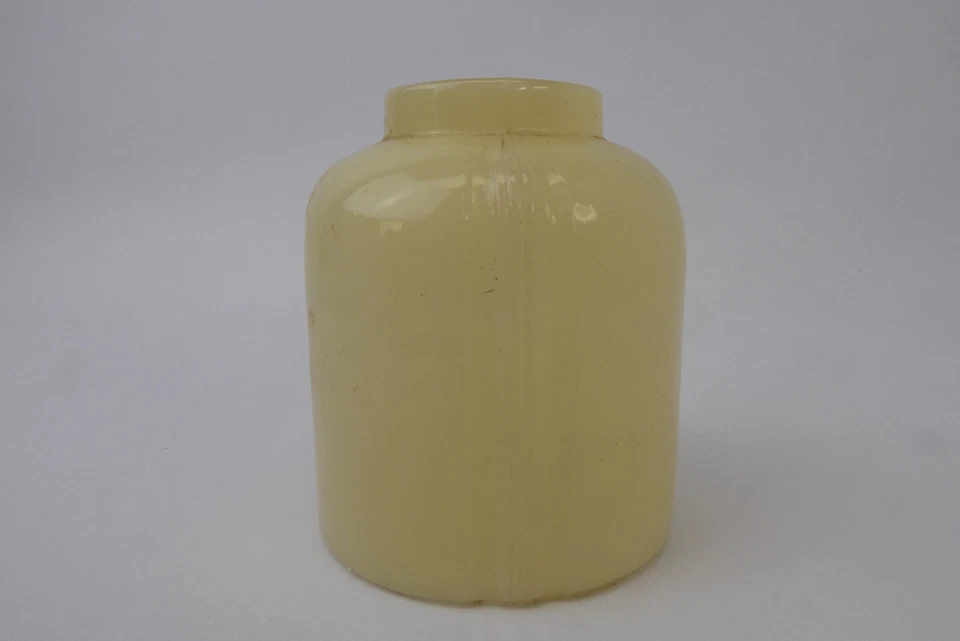 Used Small Yellow Off-White Antique 3” x 3.5” Lamp Light Shade Decorative Mini - Image 3 of 4