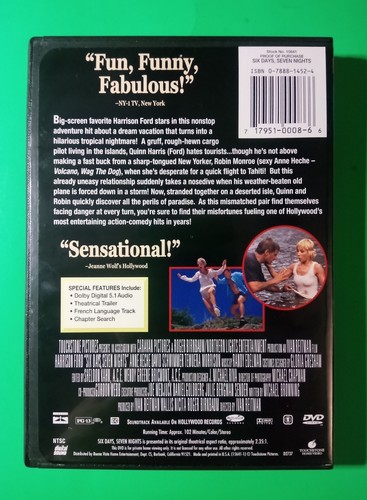 Six Days, Seven Nights (DVD Movie, 1998 Widescreen) Harrison Ford, Anne Heche - Picture 2 of 4
