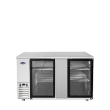 Atosa SBB69GGRAUS1, 2-GLASS Door 68" BACK BAR COOLER SHALLOW DEPTH