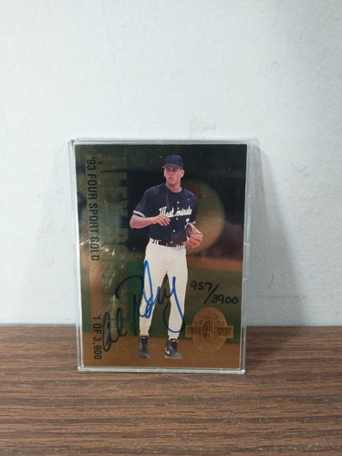 1993 Classic Four Sport Gold ALEX RODRIGUEZ AUTO RC #'d/3.900 Yankees