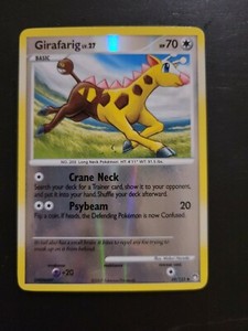 Pokemon TCG Card 2007 Mysterious Treasures - Girafarig 49/123 Reverse Holo