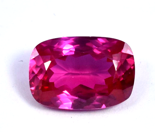 A1 Natural 10.75 Ct Brazilian Pink Tourmaline Cushion Cut 14X9 mm Loose Gemstone - Picture 3 of 8