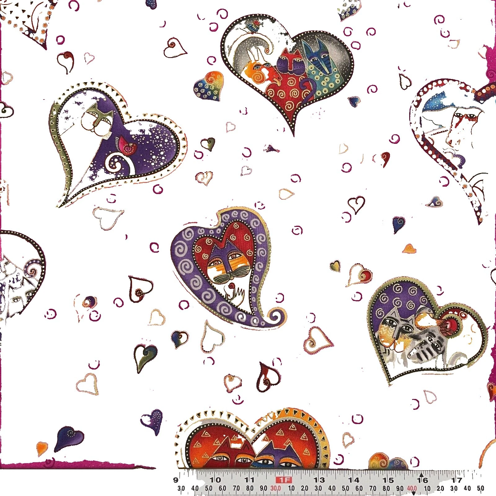 Love & Hearts Quilting Craft Fabrics