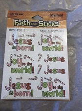 Scratch N Sniff Peppermint Faith That Sticks Joy 6 Full Sheets Christmas Jesus