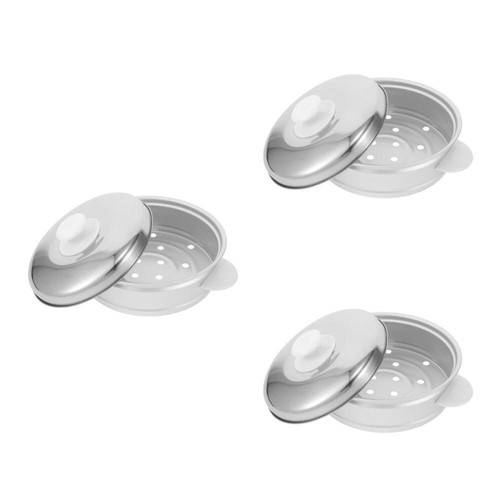 3 Sets Aluminum Steamer Reusable Steaming Basket Kitchen Gadgets - Picture 4 of 12