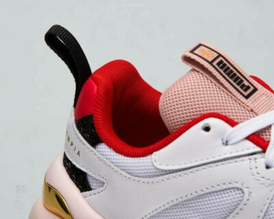 Puma x Charlotte Olympia Rise Women's White Pink Casual Puma x Charlotte Olympia Rise Women's White Pink Casual