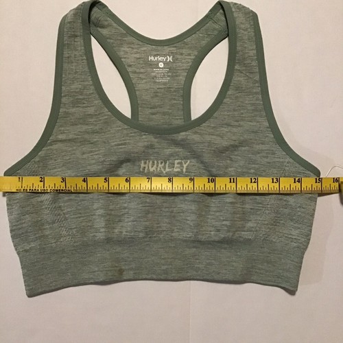 Hurley Sport Bra size L Green Racerback - Picture 4 of 7