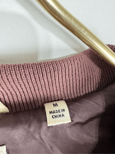 Aritzia Wilfred Damen Druckknopf Poussin Bomberjacke Mauve Größe M - Bild 5 von 8