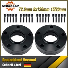 Spurplatten Spurverbreiterung Für BMW Ø72.6mm VA 30mm HA 40mm 5x120mm Schwarz