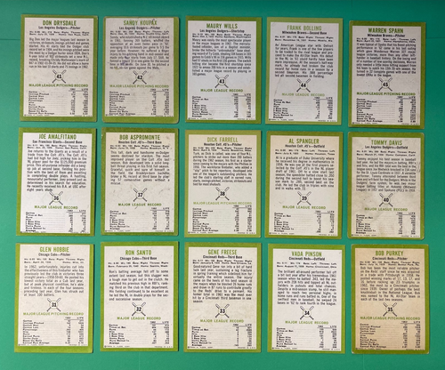 1963 FLEER BASEBALL COMPLETE SET #1-66 VG CONDITION (NO CHECKLIST) - Picture 6 of 10