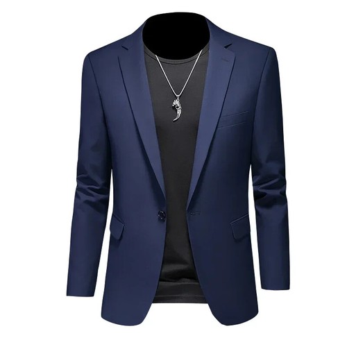 Fashion Men's Business Casual Blazer White Red Green Black Solid Color Slim Fit - Picture 12 of 23