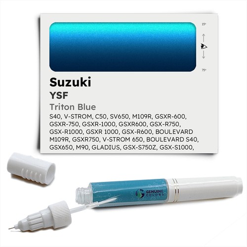YSF Blue Touch Up Paint for Suzuki GSX R1000 TRITON BLUE Pen Stick Scratch Chip  - Bild 1 von 3