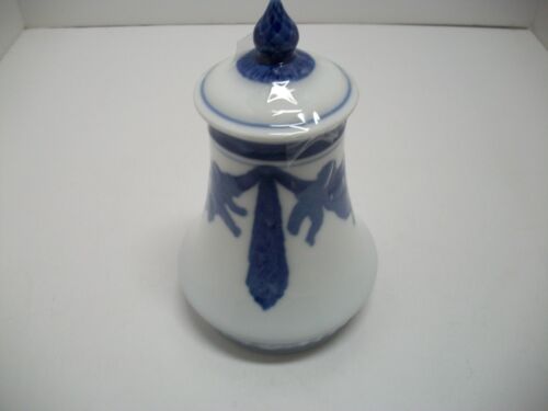 VASE ROYAL COPENHAGEN / 1917 / VASE DE NOËL / CHÉRUBINS SUSPENDUS / 5 3/4"H X 3"W