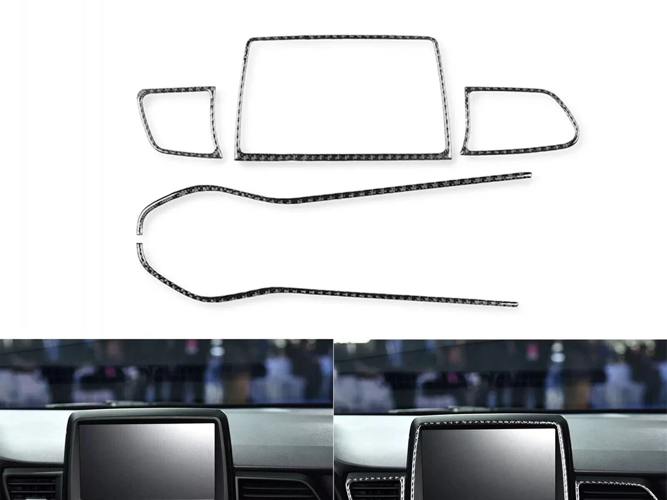 Kits de embellecedores de tablero interiores de fibra de carbono real de 48 piezas para Hyundai Veloster JS N 19-22 Foto 3 de 4