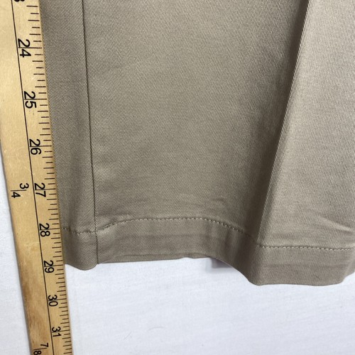 Dockers Premium Pleated Relaxed Fit Pants Mens W44 X L30 Khaki Cuffed NEW - Picture 5 of 8