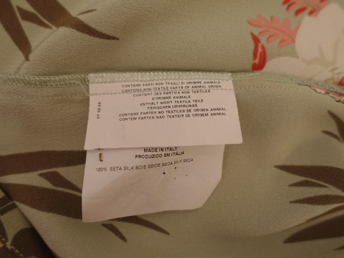 ETRO Blusentop Top Gr. 36 I42 Blusenshirt Mehrfarbig 100% Seide Ärmellos Blumen - Bild 7 von 10