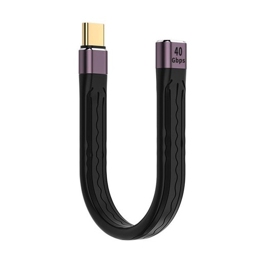Ultra Short Type C Cable USB Female to Type-C Male Fast Charger Sync Data Cable
