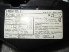 1 Siemens 3UA52 00-0J OVERLOAD RELAY