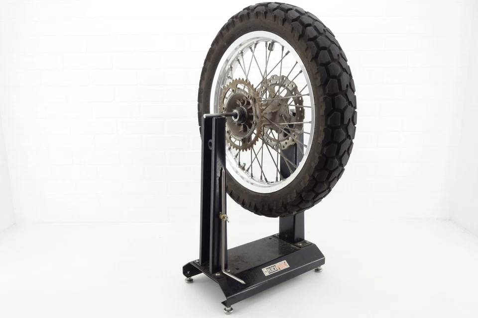 09-23 Kawasaki Klx250 S KLX300 OEM roda traseira aro reto cubo raios completos - Imagem 2 de 4