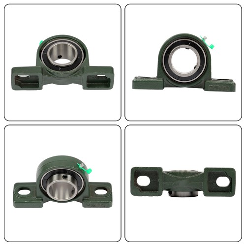 4 Pcs UCP210-32 Pillow Block Bearing 2" Bore Mounted Solid Base Self-Alignment - Picture 8 of 17