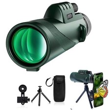 40X60 Monocular Telescope High-Power Low-Light-Vision - for Adults with