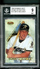 1999 Bowman's Best - Mitch Meluskey #127 Atomic Refractor /100 BGS 9