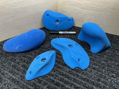 #ad Set Of 5 Blue Rock Climbing Holds. Never Been Used. Please See Pictures. #25 11 $49.00