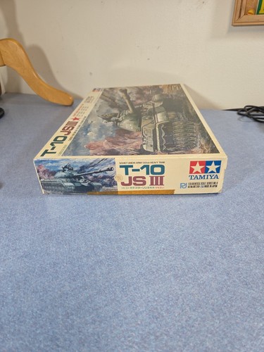 Vtg Tamiya 1/35 T-10 JSIII SOVIET UNION ARMY HEAVY TANK KIT MT209 Open Box Used - Picture 4 of 12