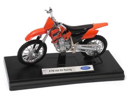 KTM 450 SX Racing Austrian Motorcycle Bike Model Toy Diecast 1:18 Scale Welly - Picture 4 of 6