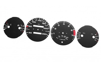 Porsche 928 944 Replacement tacho dials gauges speedo faces restoration MPH KMH