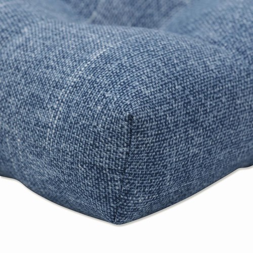 Tory Solid Indoor/Outdoor Reversible Patio Chairpad with Ties Weather and Fad... - Picture 5 of 6