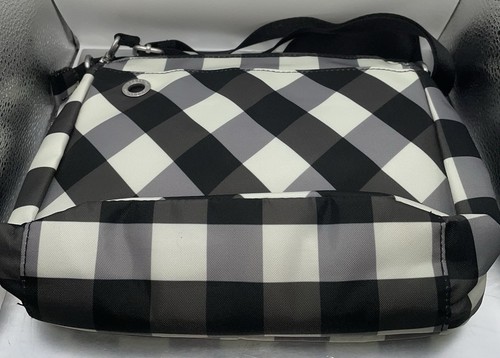 baggallini Woman’s Crossbody Checkered Medium Multi-Pocket RIFD Purse/ Bag - Picture 2 of 6