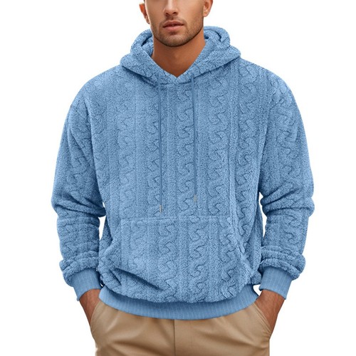 Diverse Styles of Loose Fit Mens Hoodies Featuring Modern Jacquard Patterns - Picture 3 of 64